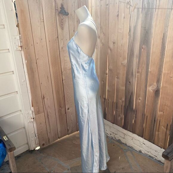 Vintage Juliana Bernardoni soft blue long slip dress size medium - Picture 8 of 11